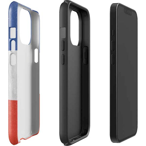 French Flag Distressed iPhone 13 Pro Max Impact Case